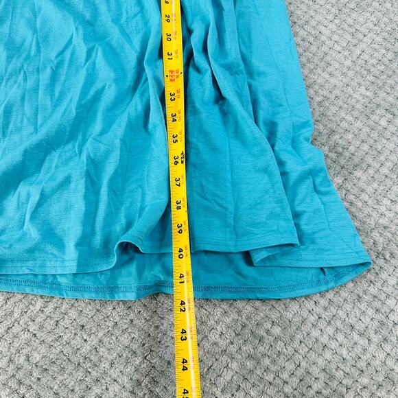 VINTAGE RETRO Y2K TURQUOISE BLUE HIGH NECK STONE JEWEL NECK TROPICAL SUNDRESS S - Picture 2 of 6